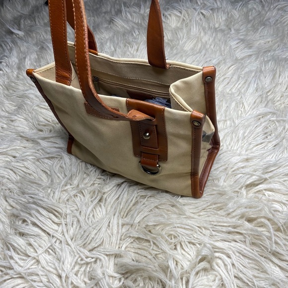 Burberry Handbags - BURBERRY Tote Bag Canvas Beige Authentic